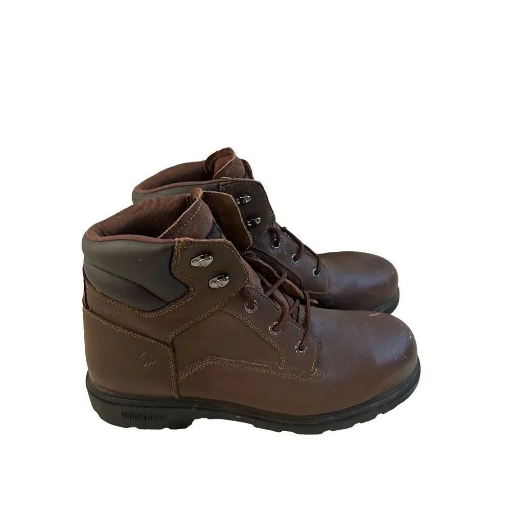 Wolverine mens‎ 13EW EH brown boots toe scuffs